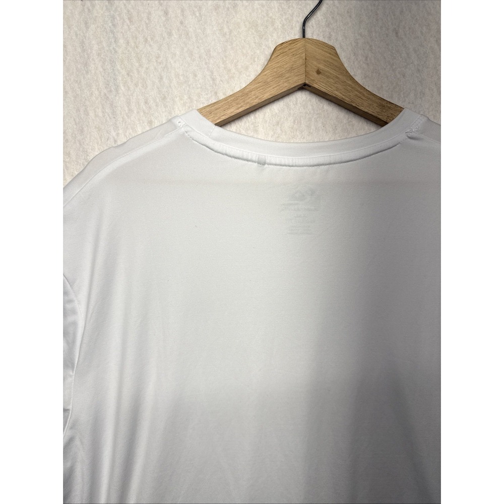Quiksilver Mens XXL White Short Sleeve Regular Fit Logo Performance T-Shirt - Picture 11 of 14